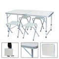 Camping table with 4 chairs